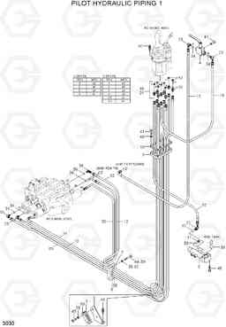 3030 PILOT HYDRAULIC PIPING 1 HL757TM-7, Hyundai