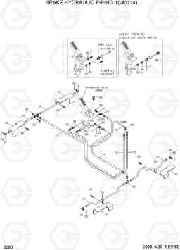 3080 BRAKE HYDRAULIC PIPING 1(-#0114) HL757TM-7, Hyundai