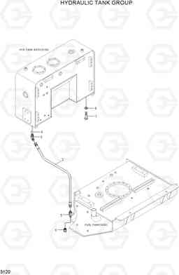 3120 HYDRAULIC TANK GROUP HL757TM-7, Hyundai