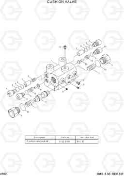 4100 CUSHION VALVE(-#0126) HL757TM-7, Hyundai