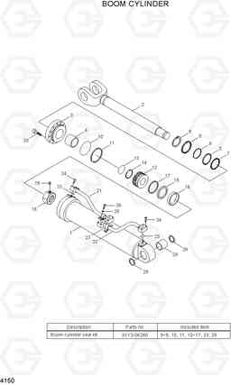 4150 BOOM CYLINDER HL757TM-7, Hyundai