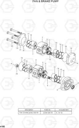 4180 FAN & BRAKE PUMP HL757TM-7, Hyundai