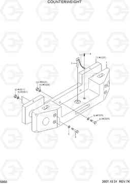 5050 COUNTERWEIGHT HL757TM-7, Hyundai