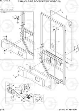 5110 CAB(4/5, SIDE DOOR, FIXED WINDOW) HL757TM-7, Hyundai