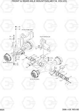 6020 FRONT & REAR AXLE MOUNTING(-#0114,VOLVO) HL757TM-7, Hyundai