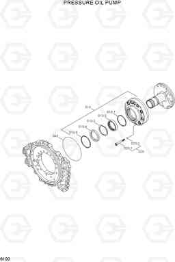 6100 PRESSURE OIL PUMP HL757TM-7, Hyundai