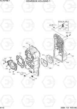 6110 GEARBOX HOUSING 1 HL757TM-7, Hyundai