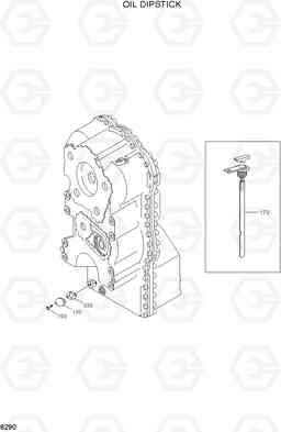 6290 OIL DIPSTICK HL757TM-7, Hyundai