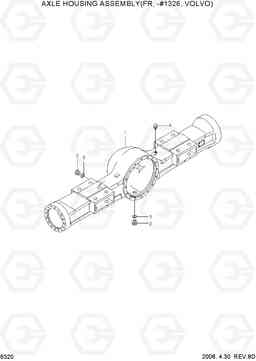 6320 AXLE HOUSING ASSEMBLY(FR, -#0114, VOLVO) HL757TM-7, Hyundai