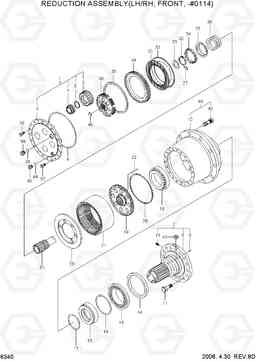 6340 REDUCTION ASSEMBLY(LH/RH, FRONT, -#0114) HL757TM-7, Hyundai