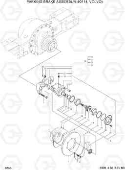 6350 PARKING BRAKE ASSEMBLY(-#0114, VOLVO) HL757TM-7, Hyundai