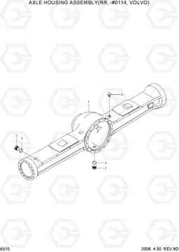 6370 AXLE HOUSING ASSEMBLY(RR, -#0114, VOLVO) HL757TM-7, Hyundai