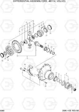 6380 DIFFERENTIAL ASSEMBLY(RR, -#0114, VOLVO) HL757TM-7, Hyundai