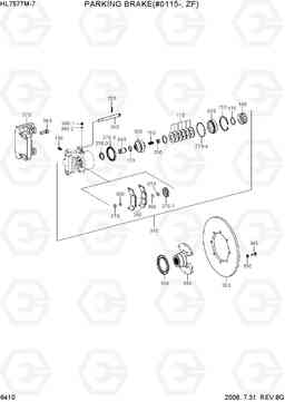 6410 PARKING BRAKE(#0115-, ZF) HL757TM-7, Hyundai