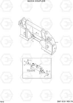 7010 QUICK COUPLER HL757TM-7, Hyundai