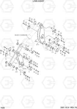 7020 LINK ASSY HL757TM-7, Hyundai