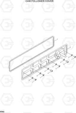 9060 CAM FOLLOWER COVER HL757TM-7, Hyundai
