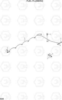 9230 FUEL PLUMBING HL757TM-7, Hyundai