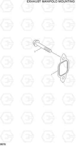 9570 EXHAUST MANIFOLD MOUNTING HL757TM-7, Hyundai