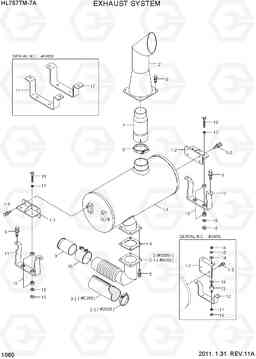 1060 EXHAUST SYSTEM HL757TM7A, Hyundai