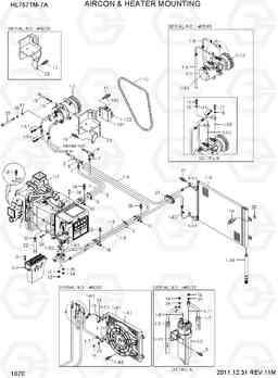 1070 AIRCON & HEATER MOUNTING HL757TM7A, Hyundai