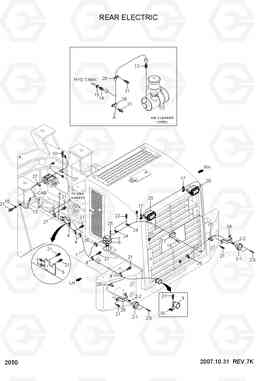 2050 REAR ELECTRIC HL757TM7A, Hyundai