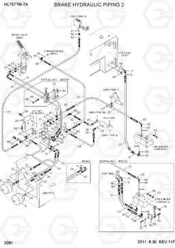 3081 BRAKE HYDRAULIC PIPING 2 HL757TM7A, Hyundai