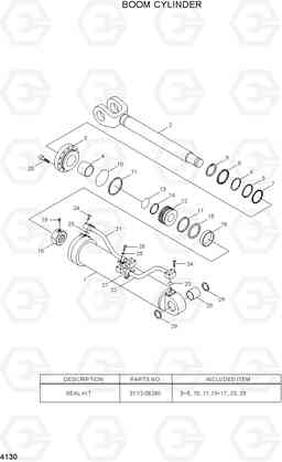 4130 BOOM CYLINDER HL757TM7A, Hyundai