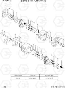 4152 FAN & BRAKE PUMP(#0054-) HL757TM7A, Hyundai