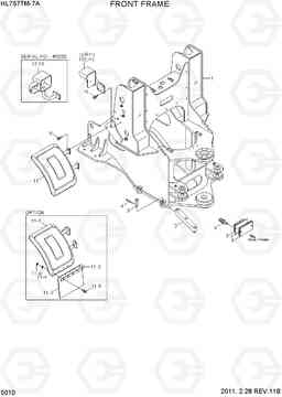 5010 FRONT FRAME HL757TM7A, Hyundai