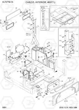 5091 CAB(2/5, INTERIOR, #0016-) HL757TM7A, Hyundai