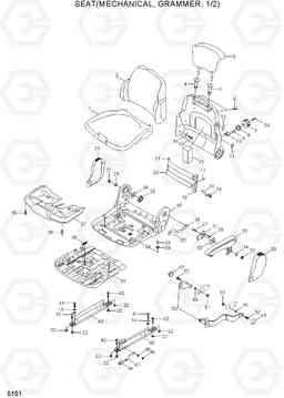 5151 SEAT(MECHANICAL, GRAMMER, 1/2) HL757TM7A, Hyundai