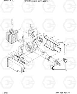 5162 STEERING SHAFT(#0056-) HL757TM7A, Hyundai