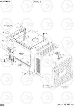 5210 COWL 2 HL757TM7A, Hyundai
