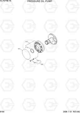 6100 PRESSURE OIL PUMP HL757TM7A, Hyundai