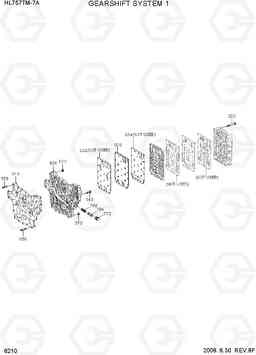 6210 GEARSHIFT SYSTEM 1 HL757TM7A, Hyundai