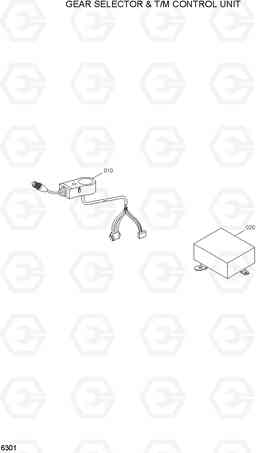 6301 GEAR SELECTOR & T/M CONTROL UNIT HL757TM7A, Hyundai