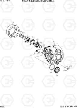 6390 REAR AXLE HOUSING(-#0058) HL757TM7A, Hyundai