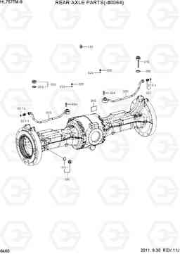 6460 REAR AXLE PARTS(-#0058) HL757TM7A, Hyundai