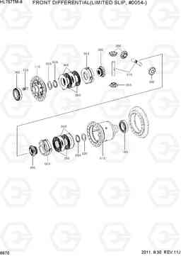 6670 FRONT DIFFERENTIAL(LIMITED SLIP, #0059-) HL757TM7A, Hyundai