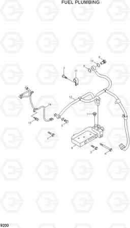 9200 FUEL PLUMBING HL757TM7A, Hyundai