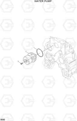 9590 WATER PUMP HL757TM7A, Hyundai