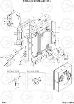 1031 COOLING SYSTEM(#0115-) HL760(-#1000), Hyundai