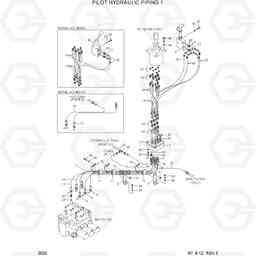 2020 PILOT HYDRAULIC PIPING 1 HL760(-#1000), Hyundai