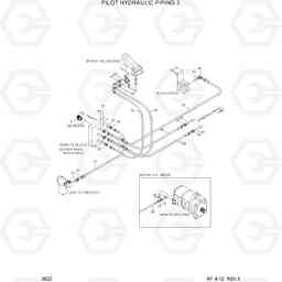 2022 PILOT HYDRAULIC PIPING 3 HL760(-#1000), Hyundai