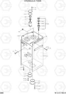 2060 HYDRAULIC TANK HL760(-#1000), Hyundai