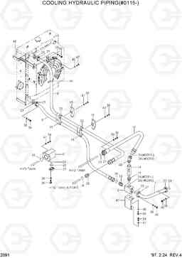 2091 COOLING HYDRAULIC PIPING(#0115-) HL760(-#1000), Hyundai