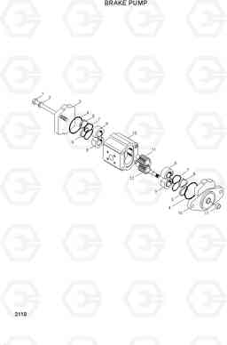 2110 BRAKE PUMP HL760(-#1000), Hyundai