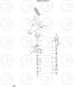 3040 BRAKE VALVE HL760(-#1000), Hyundai