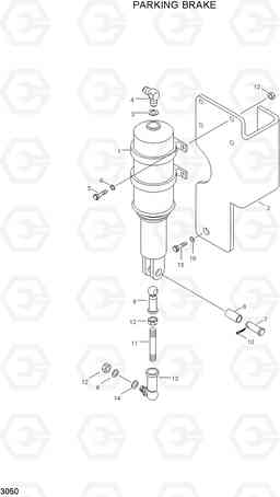 3050 PARKING BRAKE HL760(-#1000), Hyundai